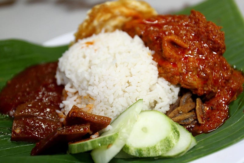 Nasi Lemak with Peri-Peri Chicken
